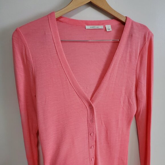 COUNTRY ROAD 100% Merino Wool Button Up Cardigan Sweater Slim Fit Women's Large - Picture 2 of 10